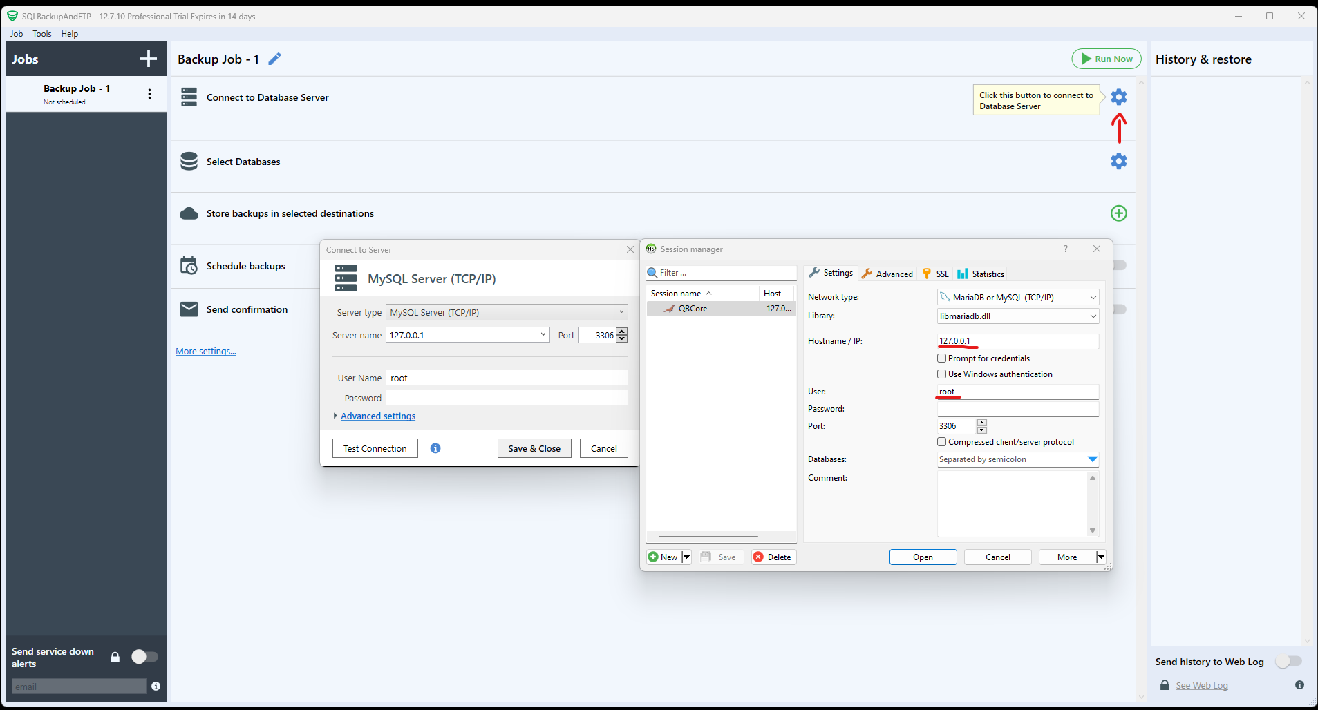 SQL Backup | 1OF1 Servers Docs