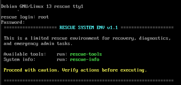 VPS Rescue Mode | 1OF1 Servers Docs
