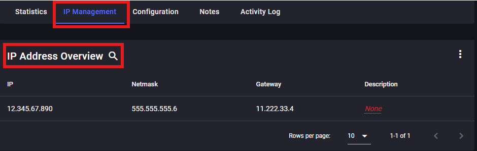 Sever Management and Information | 1OF1 Servers Docs