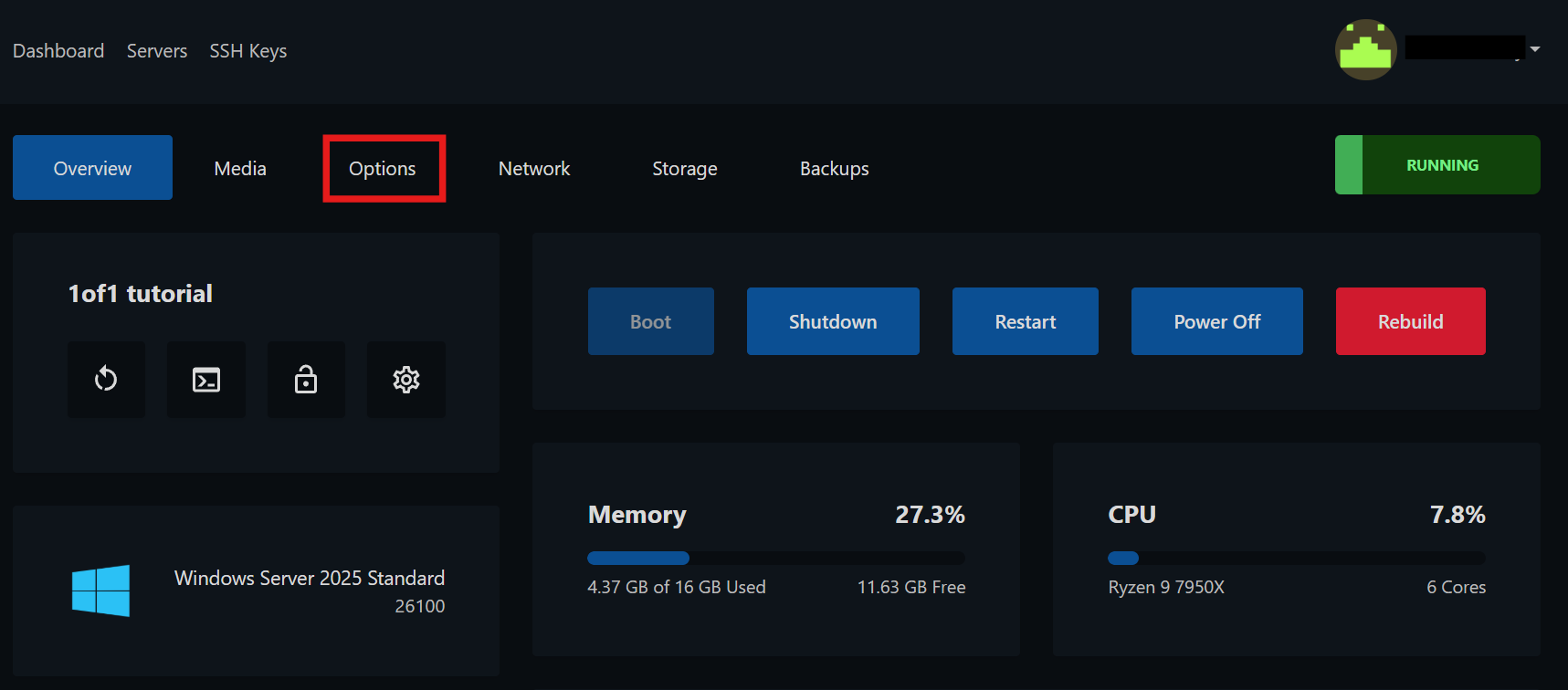 VPS Rescue Mode | 1OF1 Servers Docs